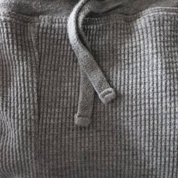 TNA Women's Grey Sz S Waffle Knit Mid Rise Thermal Pull On Joggers - Picture 5 of 12